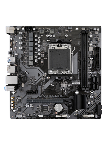 Gigabyte | A620M H 1.0 M/B | Processor family AMD | Processor socket AM5 | DDR5 DIMM | Memory slots 2 | Supported hard disk drive interfaces SATA, M.2 | Number of SATA connectors 4 | Chipset AMD A620 | Micro ATX 1 Gigabyte | A620M H 1.0 M/B | Processor family AMD | Processor socket AM5 | DDR5 DIMM | Memory slots 2 | Supported hard disk drive interfaces SATA, M.2 | Number of SATA connectors 4 | Chipset AMD A620 | Micro ATX 1