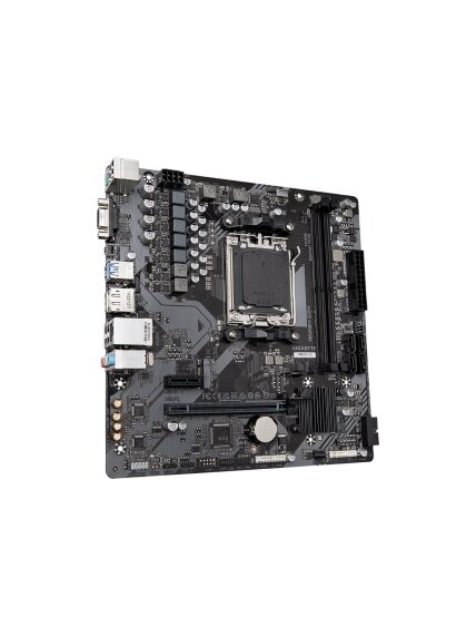 Gigabyte | A620M S2H 1.0 M/B | Processor family AMD | Processor socket AM5 | DDR5 DIMM | Memory slots 2 | Supported hard disk drive interfaces SATA, M.2 | Number of SATA connectors 4 | Chipset AMD A620 | Micro ATX 2 Gigabyte | A620M S2H 1.0 M/B | Processor family AMD | Processor socket AM5 | DDR5 DIMM | Memory slots 2 | Supported hard disk drive interfaces SATA, M.2 | Number of SATA connectors 4 | Chipset AMD A620 | Micro ATX 2