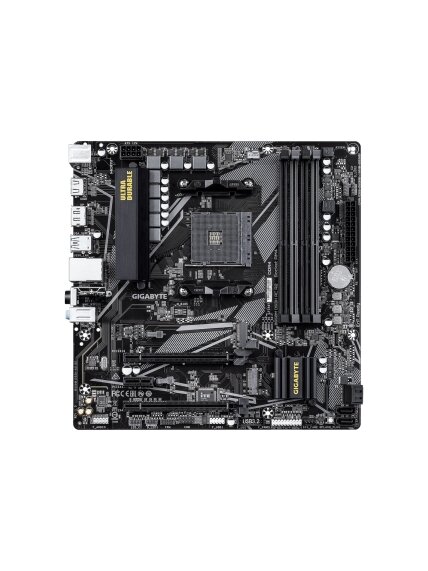 Gigabyte B550M DS3H AC R2 | Processor family AMD | Processor socket AM4 | DDR4 DIMM | Supported hard disk drive interfaces SATA, M.2 | Number of SATA connectors 4