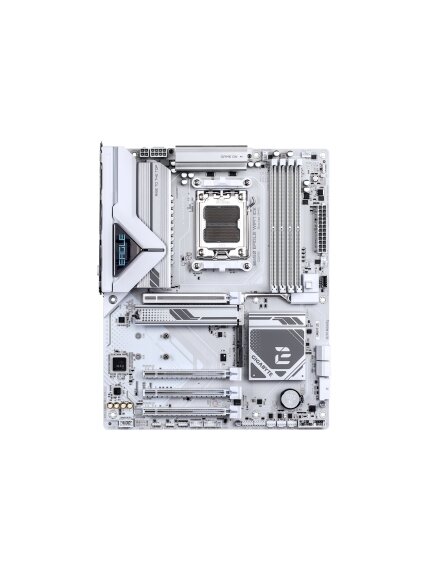 Gigabyte B850 EAGLE WF7 ICE | Processor family AMD | Processor socket AM5 | DDR5 | Supported hard disk drive interfaces SATA, M.2 | Number of SATA connectors 4