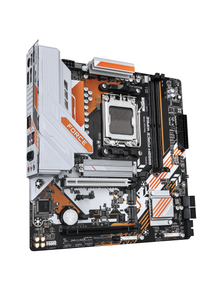 Gigabyte B850M FORCE WIFI6E (rev. 1.0) | Processor family AMD | Processor socket AM5 | DDR5 | Supported hard disk drive interfaces SATA, M.2 | Number of SATA connectors 4 2 Gigabyte B850M FORCE WIFI6E (rev. 1.0) | Processor family AMD | Processor socket AM5 | DDR5 | Supported hard disk drive interfaces SATA, M.2 | Number of SATA connectors 4 2