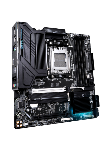 Gigabyte B850M GAMING X WIFI6E | Processor family AMD | Processor socket AM5 | DDR5 SDRAM | Supported hard disk drive interfaces M.2, SATA | Number of SATA connectors 4 | Micro ATX 1