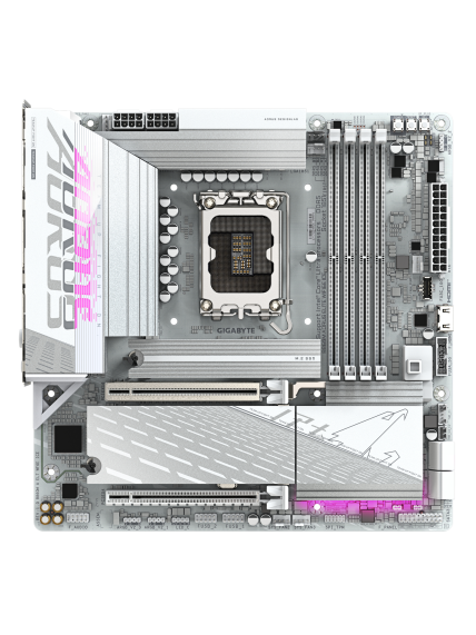 Gigabyte B860M AORUS ELITE WIFI6E ICE | Processor family Intel | Processor socket LGA1851 | DDR5 | Supported hard disk drive interfaces SATA, M.2 | Number of SATA connectors 4 1