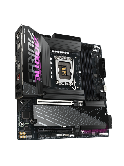 Gigabyte B860M AORUS ELITE WIFI6E | Processor family Intel | Processor socket LGA1851 | DDR5 | Supported hard disk drive interfaces SATA, M.2 | Number of SATA connectors 4 2