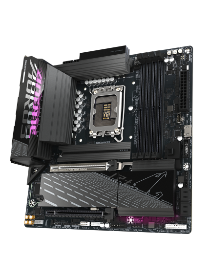Gigabyte B860M AORUS ELITE WIFI6E | Processor family Intel | Processor socket LGA1851 | DDR5 | Supported hard disk drive interfaces SATA, M.2 | Number of SATA connectors 4 3