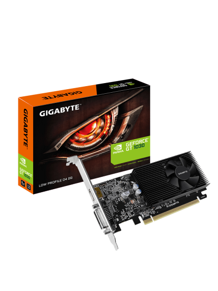 Gigabyte | GV-N1030D4-2GL 1.0 | NVIDIA | 2 GB | GeForce GT 1030 | DDR4 | DVI-D ports quantity 1 | HDMI ports quantity 1 | PCI Express 3.0 | Memory clock speed 2100 MHz | Processor frequency 1417 MHz Gigabyte | GV-N1030D4-2GL 1.0 | NVIDIA | 2 GB | GeForce GT 1030 | DDR4 | DVI-D ports quantity 1 | HDMI ports quantity 1 | PCI Express 3.0 | Memory clock speed 2100 MHz | Processor frequency 1417 MHz