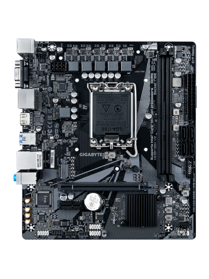 Gigabyte | H610M S2H V2 1.0 | Processor family Intel | Processor socket LGA1700 | DDR5 DIMM | Supported hard disk drive interfaces M.2, SATA | Number of SATA connectors 4 1