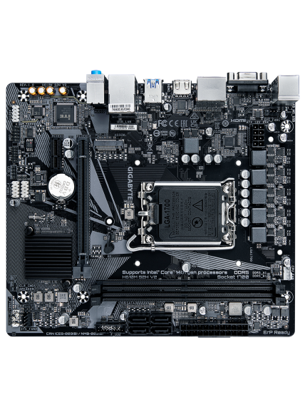Gigabyte | H610M S2H V2 1.0 | Processor family Intel | Processor socket LGA1700 | DDR5 DIMM | Supported hard disk drive interfaces M.2, SATA | Number of SATA connectors 4 3