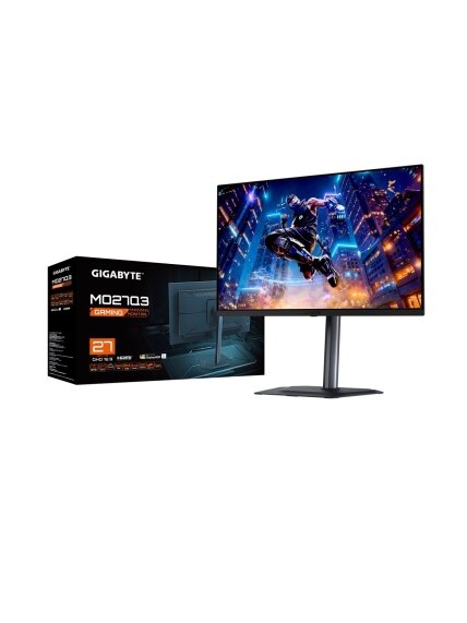 Gigabyte | MO27Q3 EK | 27 " | QD-OLED | QHD | 360 Hz | 0.03 ms | 2560 x 1440 pixels | 250 cd/m² | HDMI ports quantity 2 3
