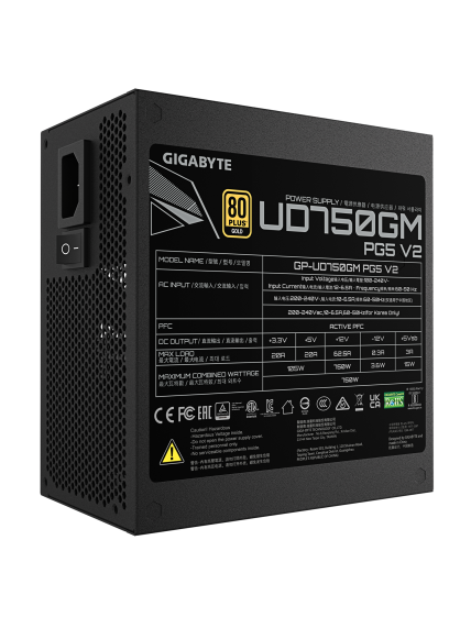 Gigabyte Power Supply | UD750GM PG5 V2 | 750 W 4
