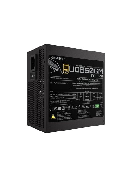 Gigabyte PSU | UD850GM PG5 V2 | 850 W 4 Gigabyte PSU | UD850GM PG5 V2 | 850 W 4
