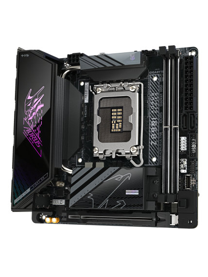 Gigabyte Z890I AORUS ULTRA | Processor family Intel | Processor socket LGA1851 | DDR5 | Supported hard disk drive interfaces M.2, SATA | Number of SATA connectors 2 3 Gigabyte Z890I AORUS ULTRA | Processor family Intel | Processor socket LGA1851 | DDR5 | Supported hard disk drive interfaces M.2, SATA | Number of SATA connectors 2 3