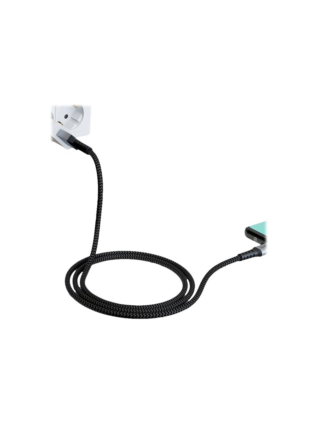 Goobay | USB-C to USB-A Textile Cable with Metal Plugs | 49296 | USB-C to USB-A 1