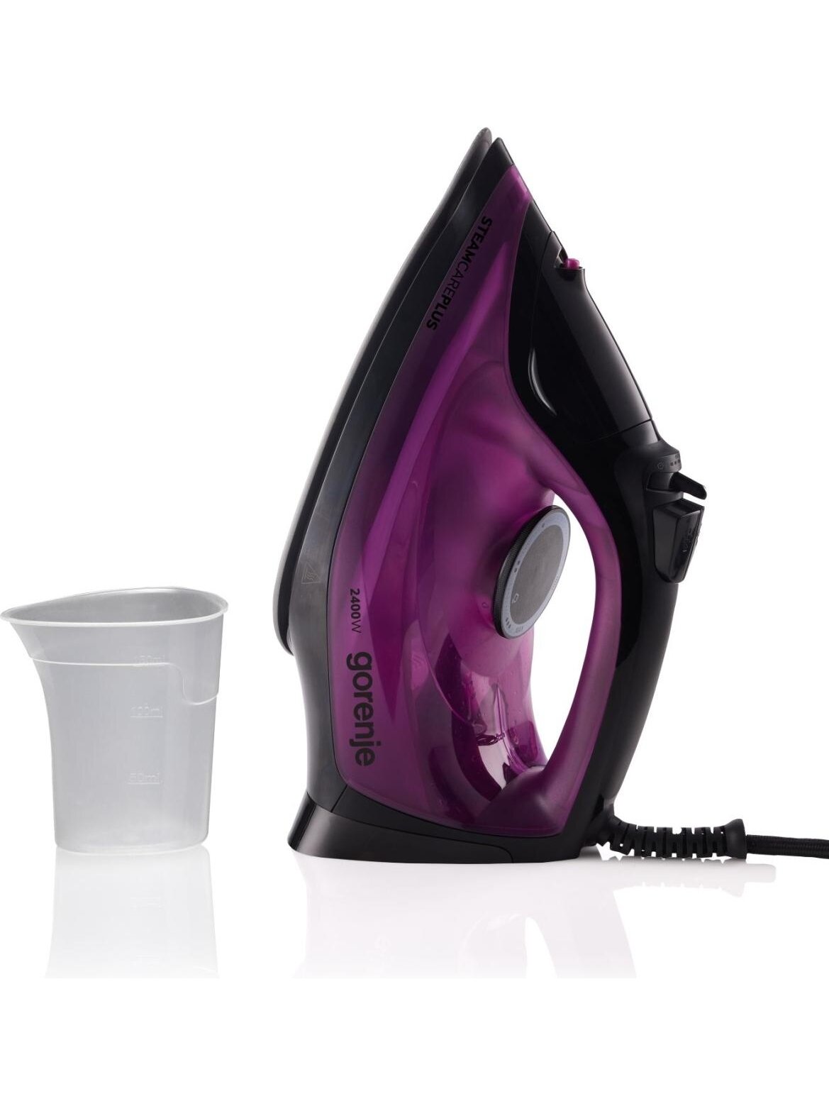 Gorenje SIK2400BKV | Steam Iron | 2400 W | Water tank capacity 450 ml | Continuous steam 40 g/min 5 Gorenje SIK2400BKV | Steam Iron | 2400 W | Water tank capacity 450 ml | Continuous steam 40 g/min 5