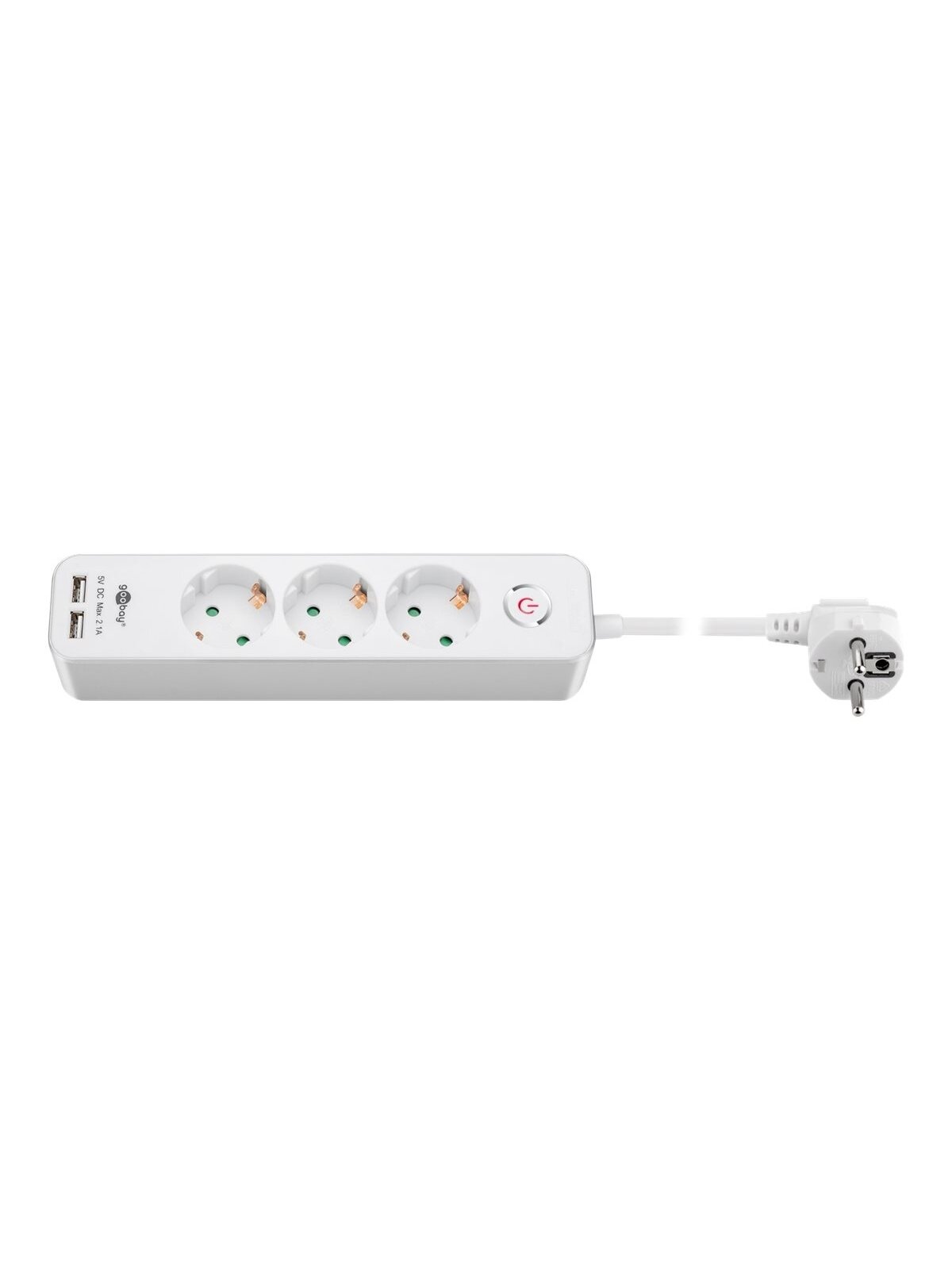 Goobay | 41264 3-Way Power Strip with Switch and USB | Sockets quantity 3 Goobay | 41264 3-Way Power Strip with Switch and USB | Sockets quantity 3