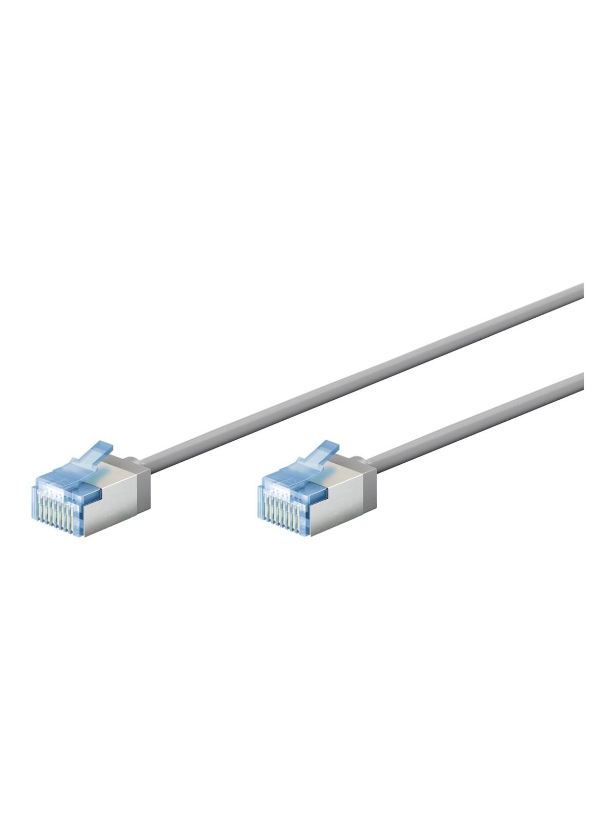 Goobay 74304 Ultra-Flexible CAT 6A Patch Cable, Slim, U/UTP, 0.15 m, Grey | Goobay Goobay 74304 Ultra-Flexible CAT 6A Patch Cable, Slim, U/UTP, 0.15 m, Grey | Goobay