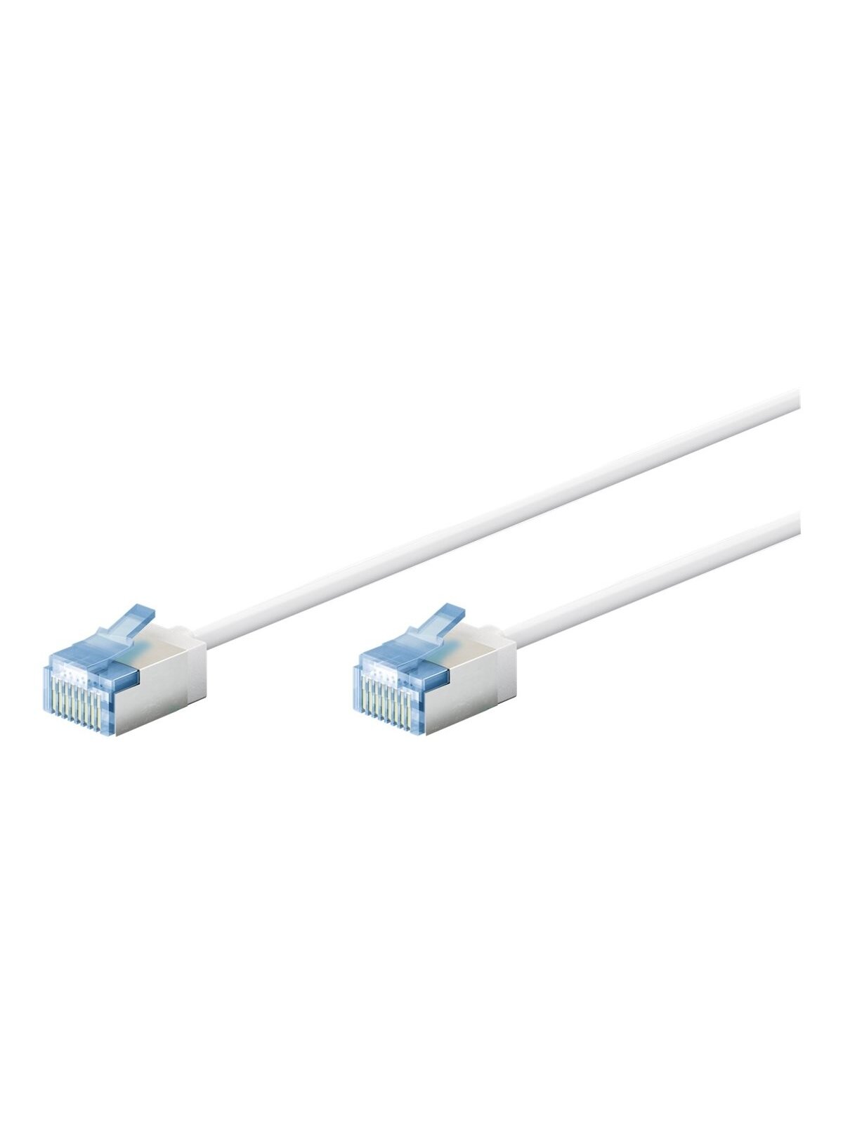 Goobay 74326 Ultra-Flexible CAT 6A Patch Cable, Slim, U/FTP, 0.15 m, White | Goobay Goobay 74326 Ultra-Flexible CAT 6A Patch Cable, Slim, U/FTP, 0.15 m, White | Goobay