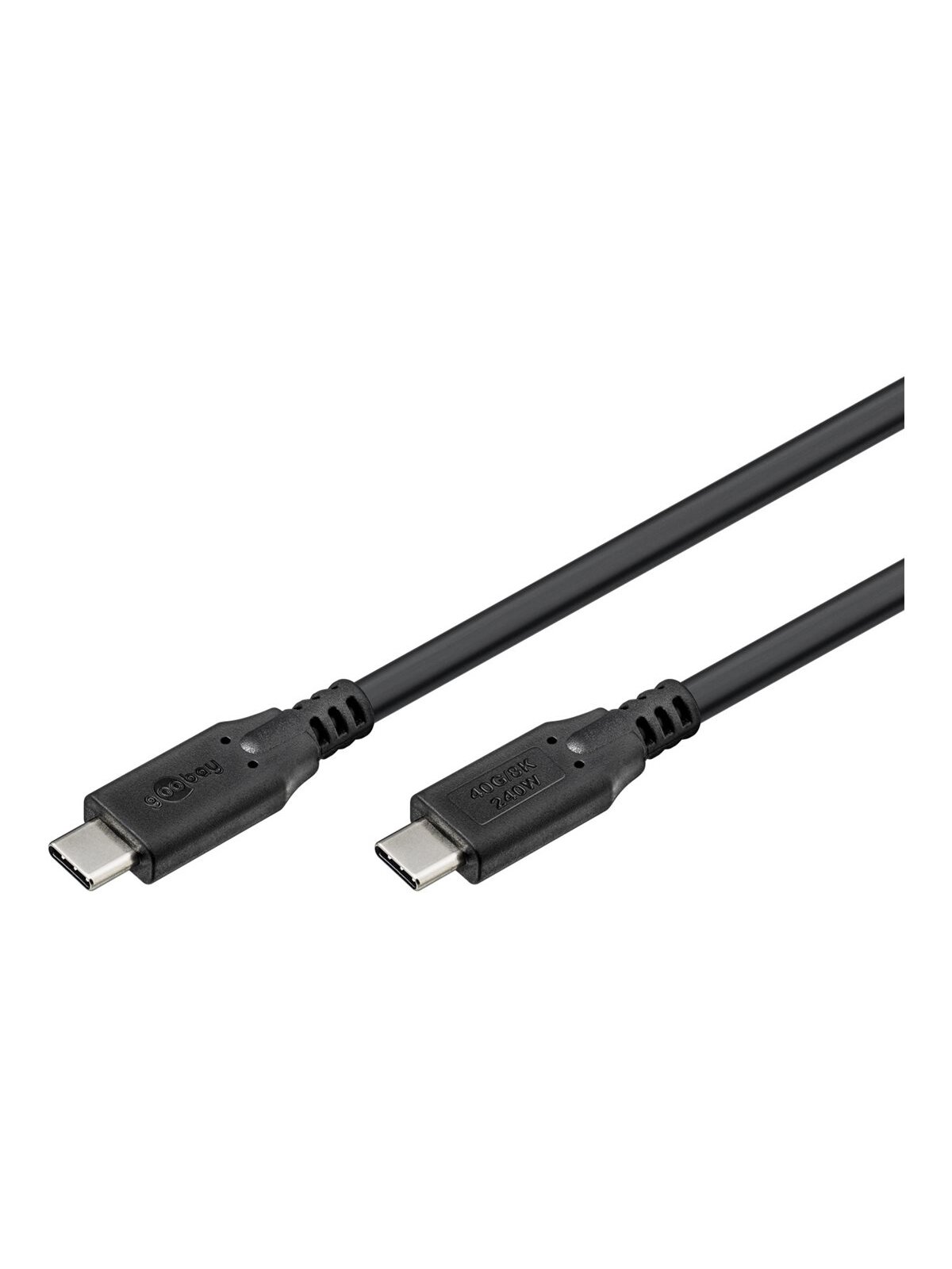 Goobay | USB-C Cable, USB4, 240 W, 40 Gbit/s, Power Delivery, 1.8 m | 74185