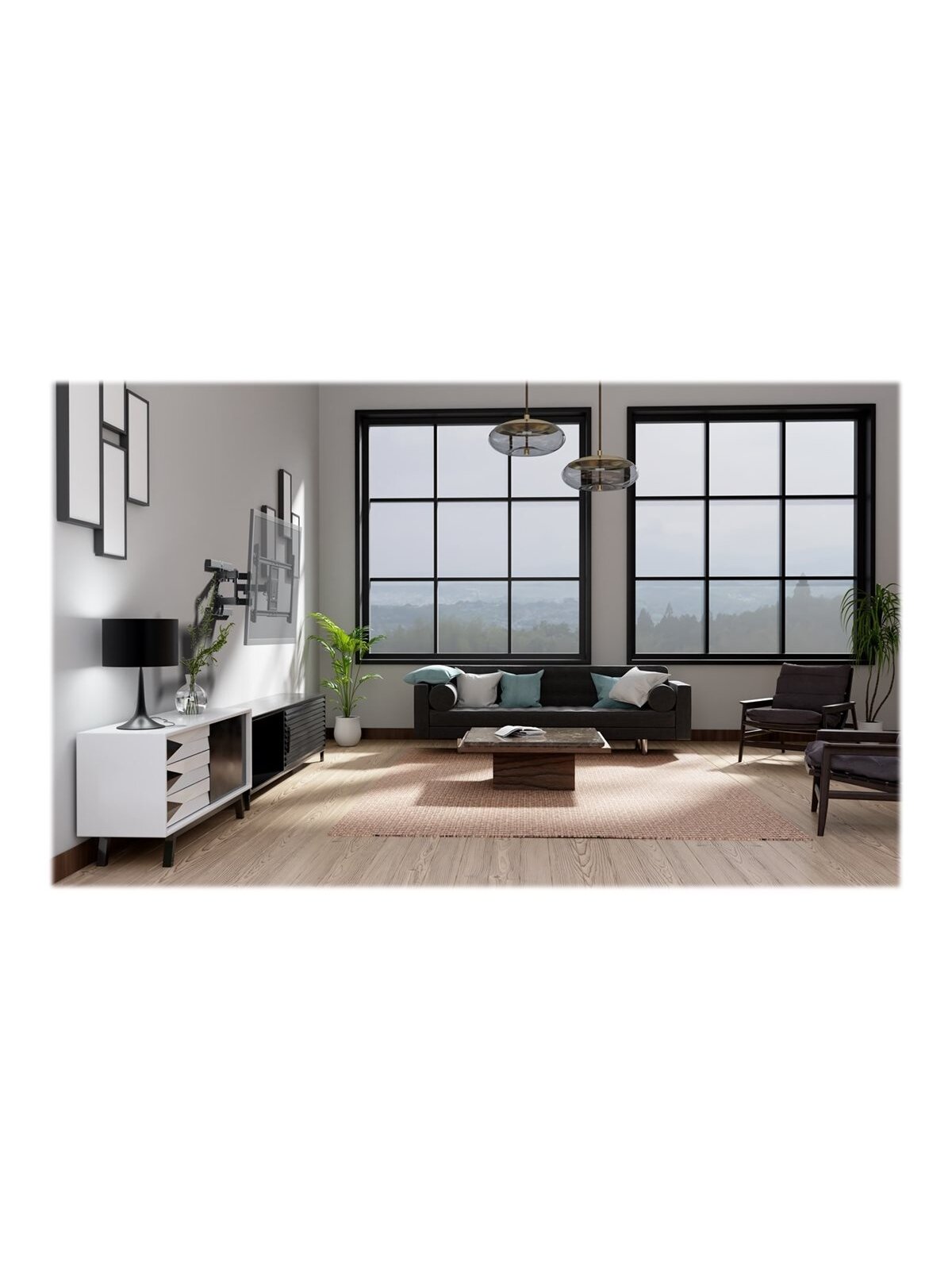 Goobay Wall mount | TV wall mount Pro FULLMOTION, XL | 43-100 " | Maximum weight (capacity) 60 kg | Black 9 Goobay Wall mount | TV wall mount Pro FULLMOTION, XL | 43-100 " | Maximum weight (capacity) 60 kg | Black 9
