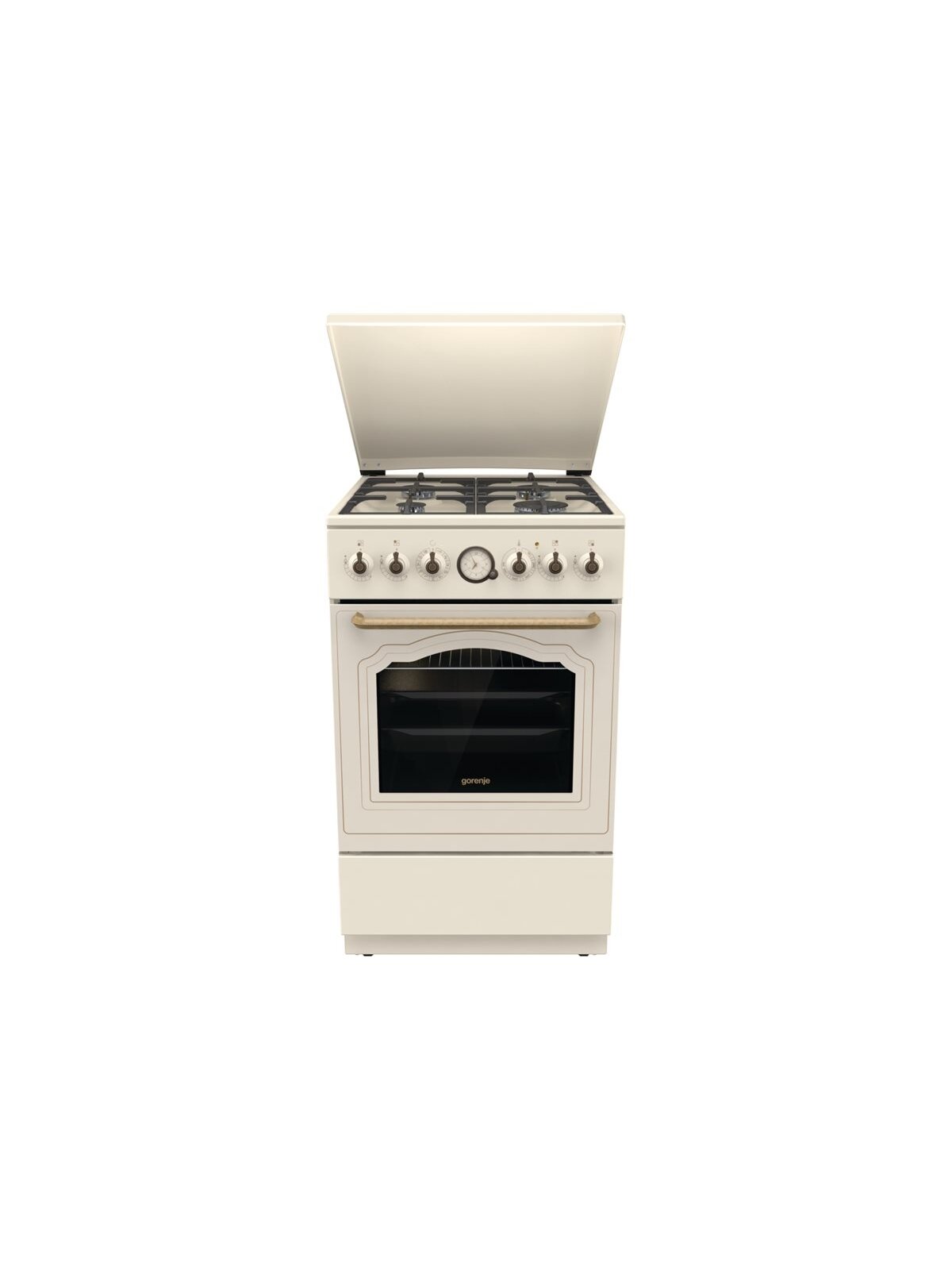 Gorenje Cooker | GKS5B70CLI | Hob type Gas | Oven type Electric | Sandy | Width 50 cm | Depth 59.4 cm | 70 L