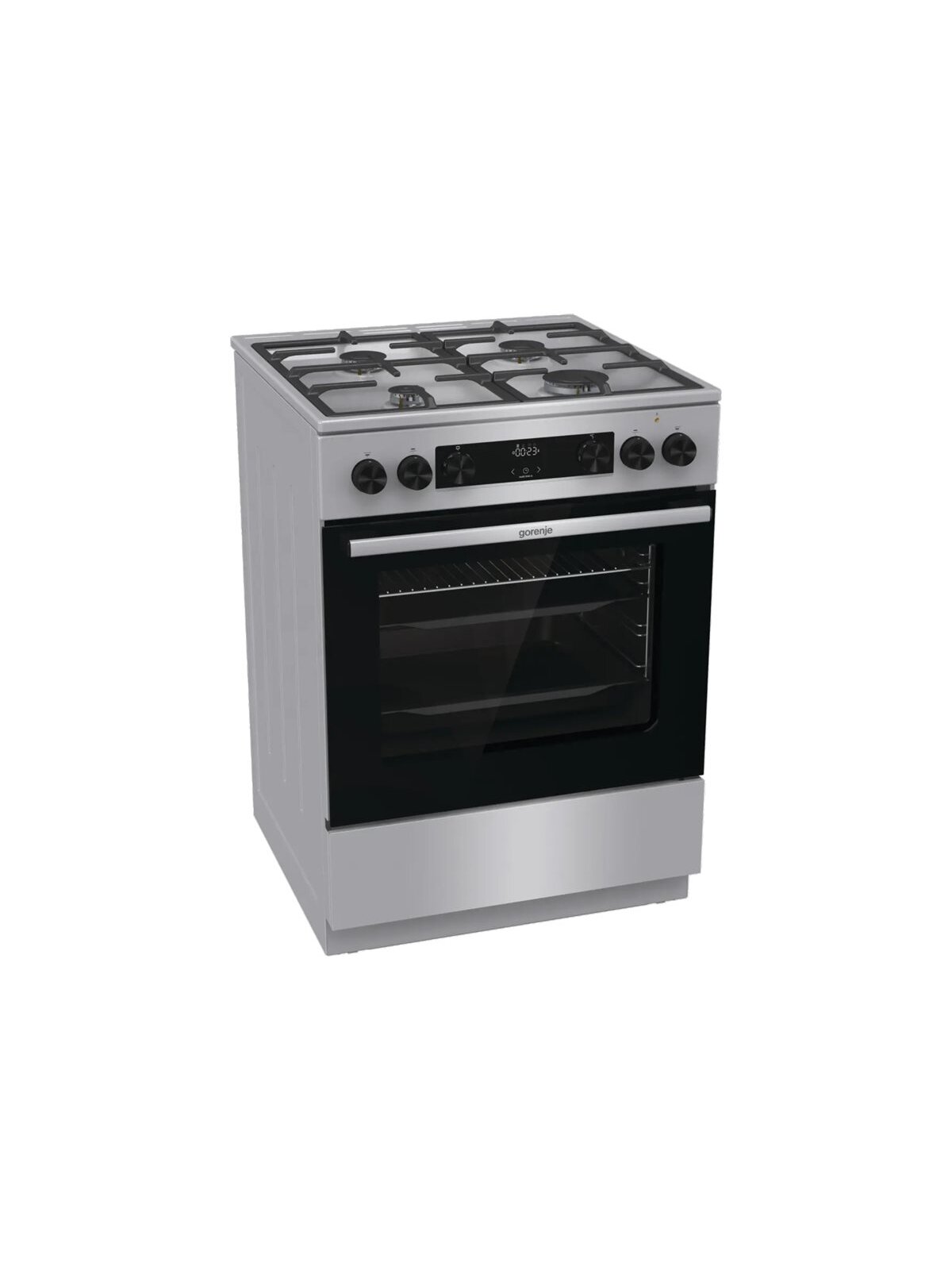 Gorenje GK6C4XF | Cooker | Hob type Gas | Oven type Electric | Stainless steel | Width 60 cm | Depth 60 cm | Grilling | Energy efficiency class A | 71 L 3 Gorenje GK6C4XF | Cooker | Hob type Gas | Oven type Electric | Stainless steel | Width 60 cm | Depth 60 cm | Grilling | Energy efficiency class A | 71 L 3