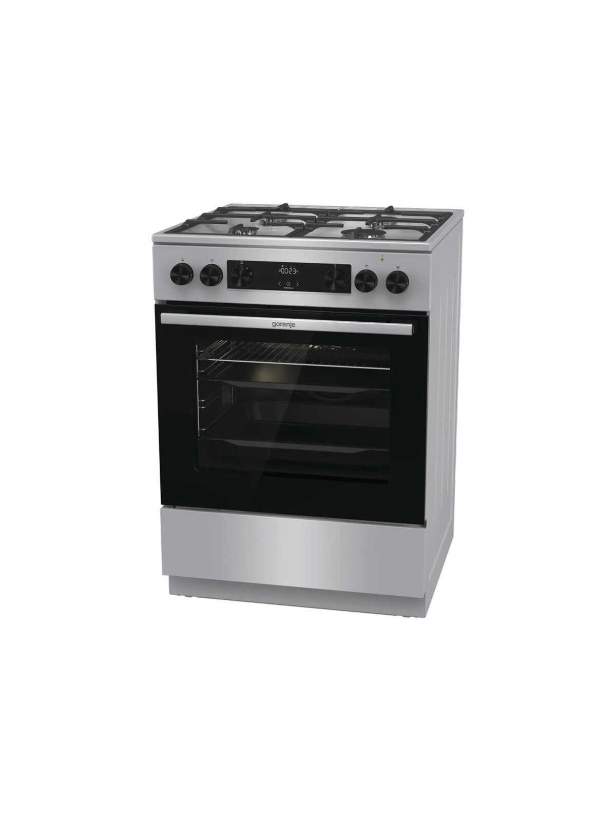 Gorenje GK6C4XF | Cooker | Hob type Gas | Oven type Electric | Stainless steel | Width 60 cm | Depth 60 cm | Grilling | Energy efficiency class A | 71 L