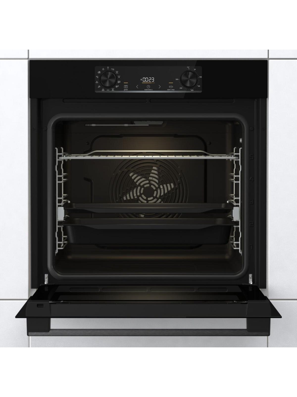 Gorenje Oven | BOS6737E13FBG | 77 L | Electric | AquaClean | Mechanical | Steam function | Height 59.5 cm | Width 59.5 cm | Stainless steel 1