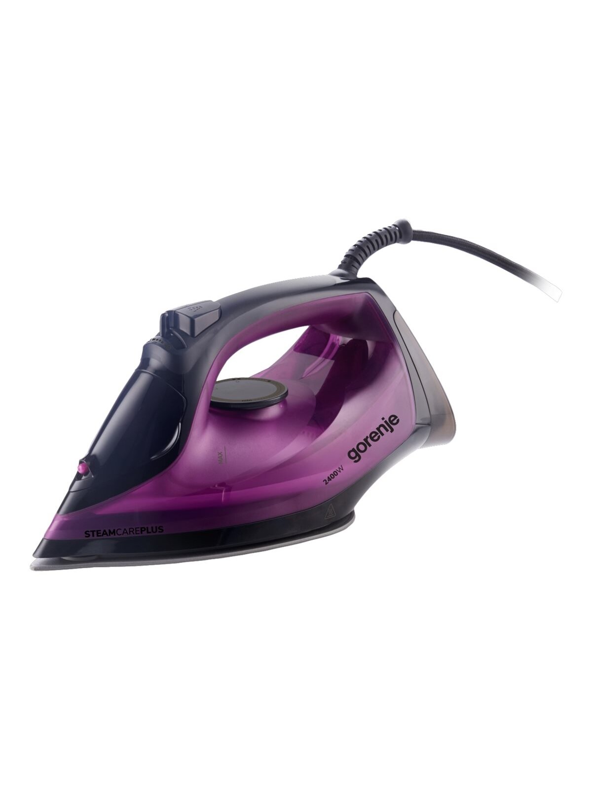 Gorenje SIK2400BKV | Steam Iron | 2400 W | Water tank capacity 450 ml | Continuous steam 40 g/min Gorenje SIK2400BKV | Steam Iron | 2400 W | Water tank capacity 450 ml | Continuous steam 40 g/min