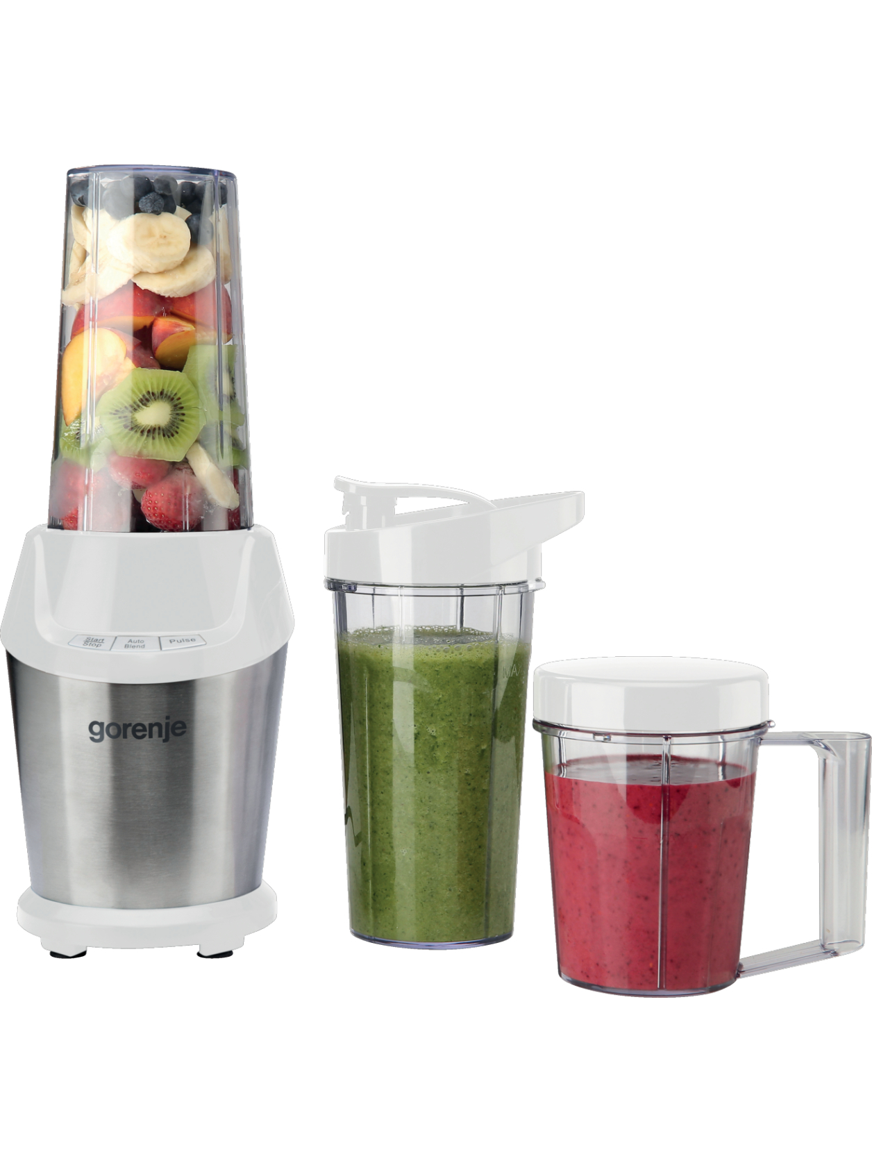 Gorenje Blender | BN1000E | Tabletop | 1000 W | Jar material Tritan | Jar capacity 0.75 L | Ice crushing | White 1