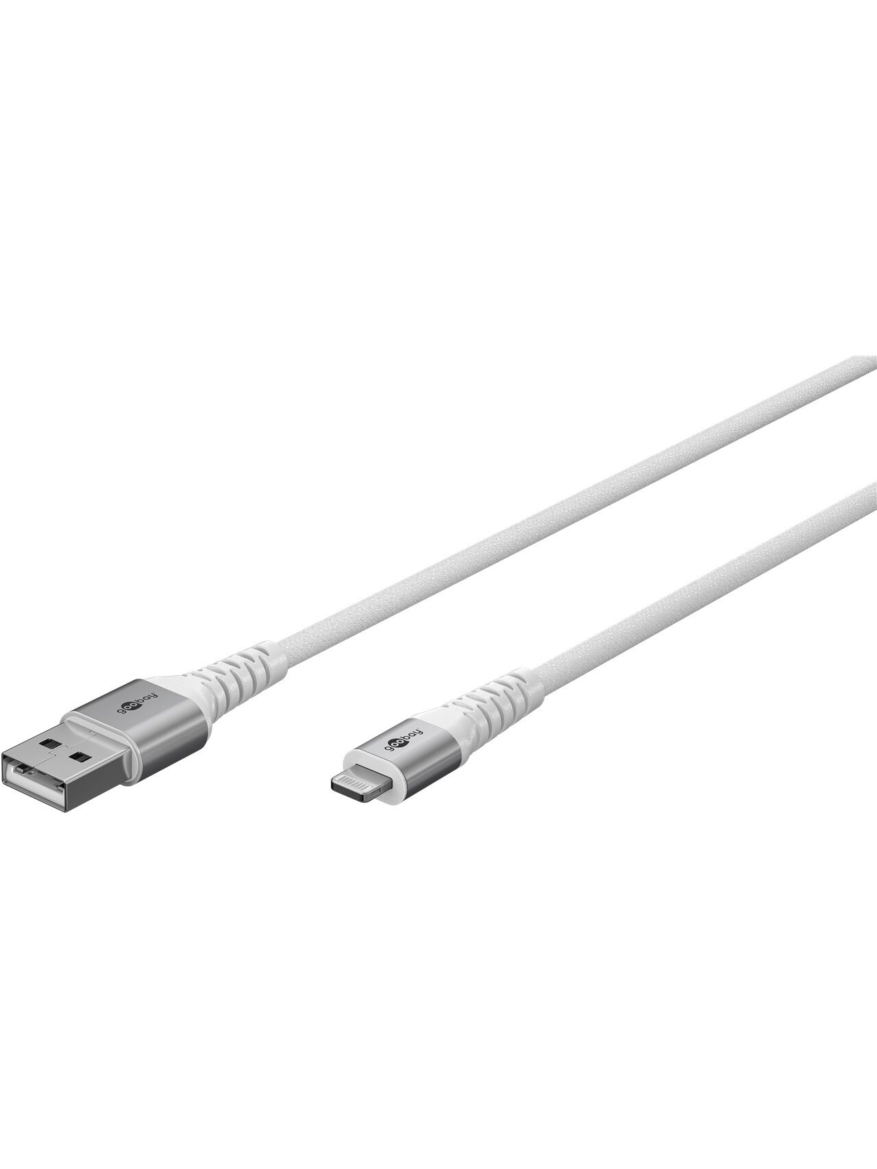 Goobay | Lightning USB-A Supersoft Textile Cable with Metal Plugs | 74512 2