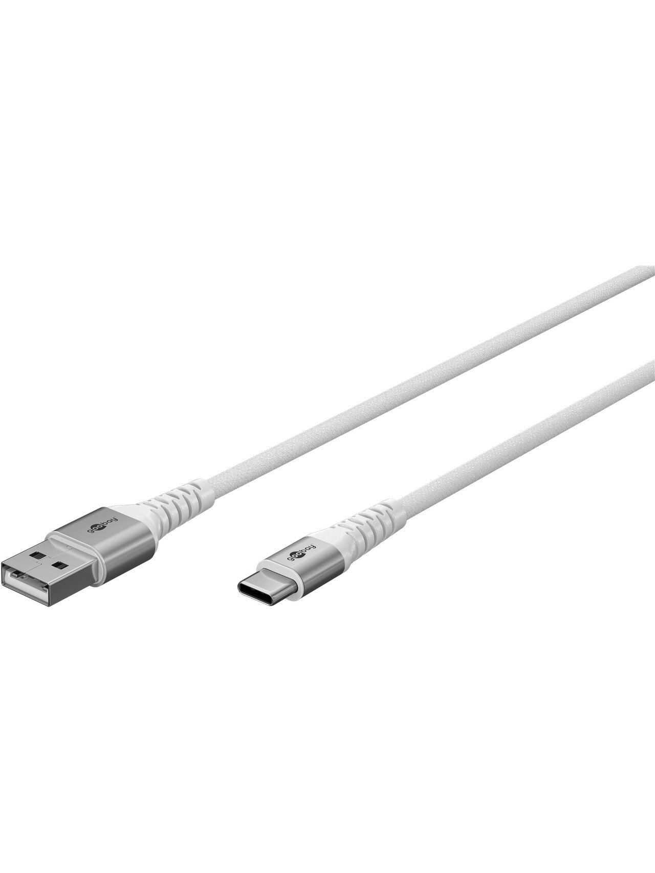 Goobay | USB-C to USB-A Supersoft Textile Cable with Metal Plugs | 74530 1