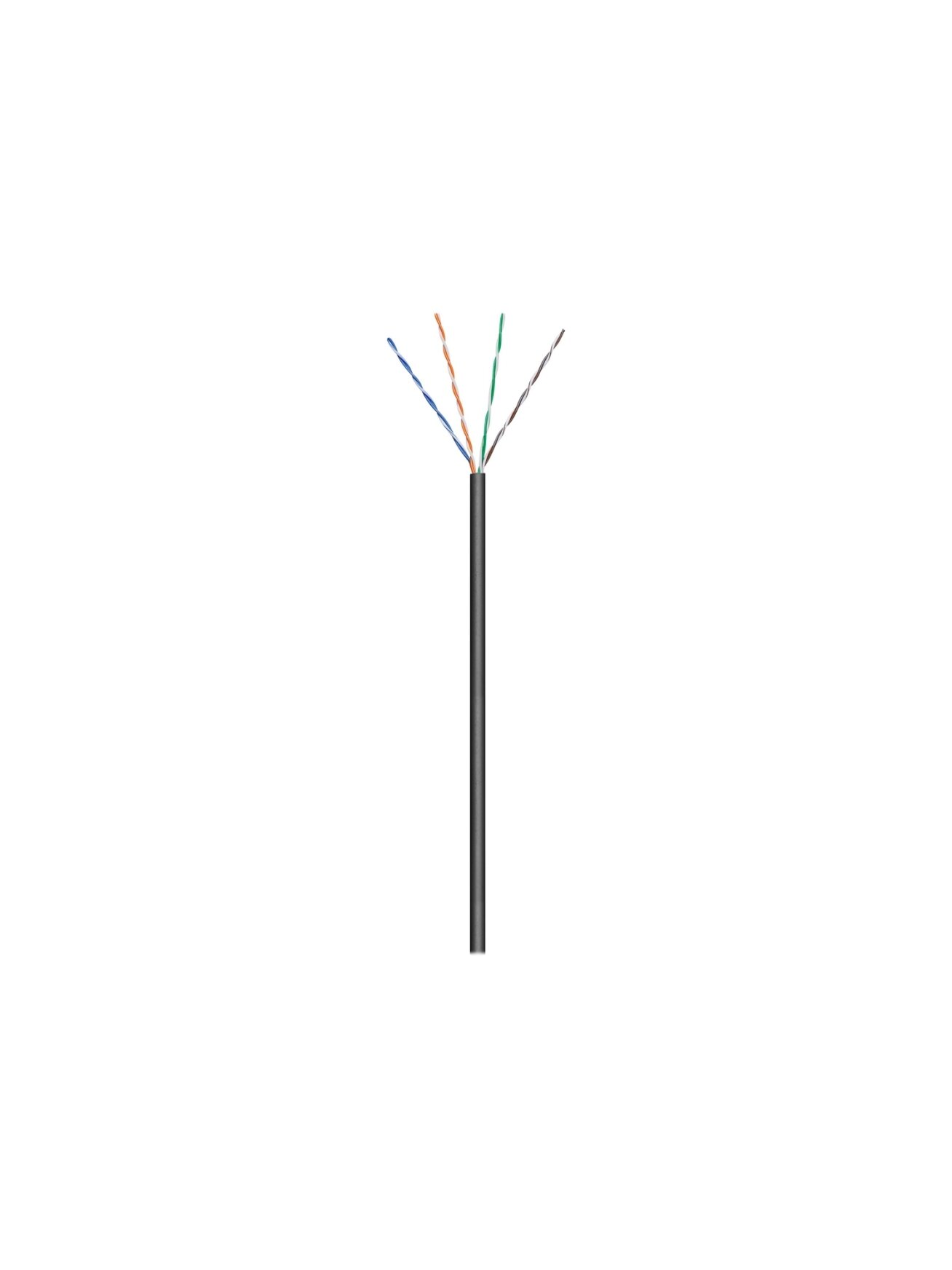 Goobay Outdoor Network Cable | CAT 5e U/UTP | AWG 26/7 | Cable length: 100 m | Black Goobay Outdoor Network Cable | CAT 5e U/UTP | AWG 26/7 | Cable length: 100 m | Black