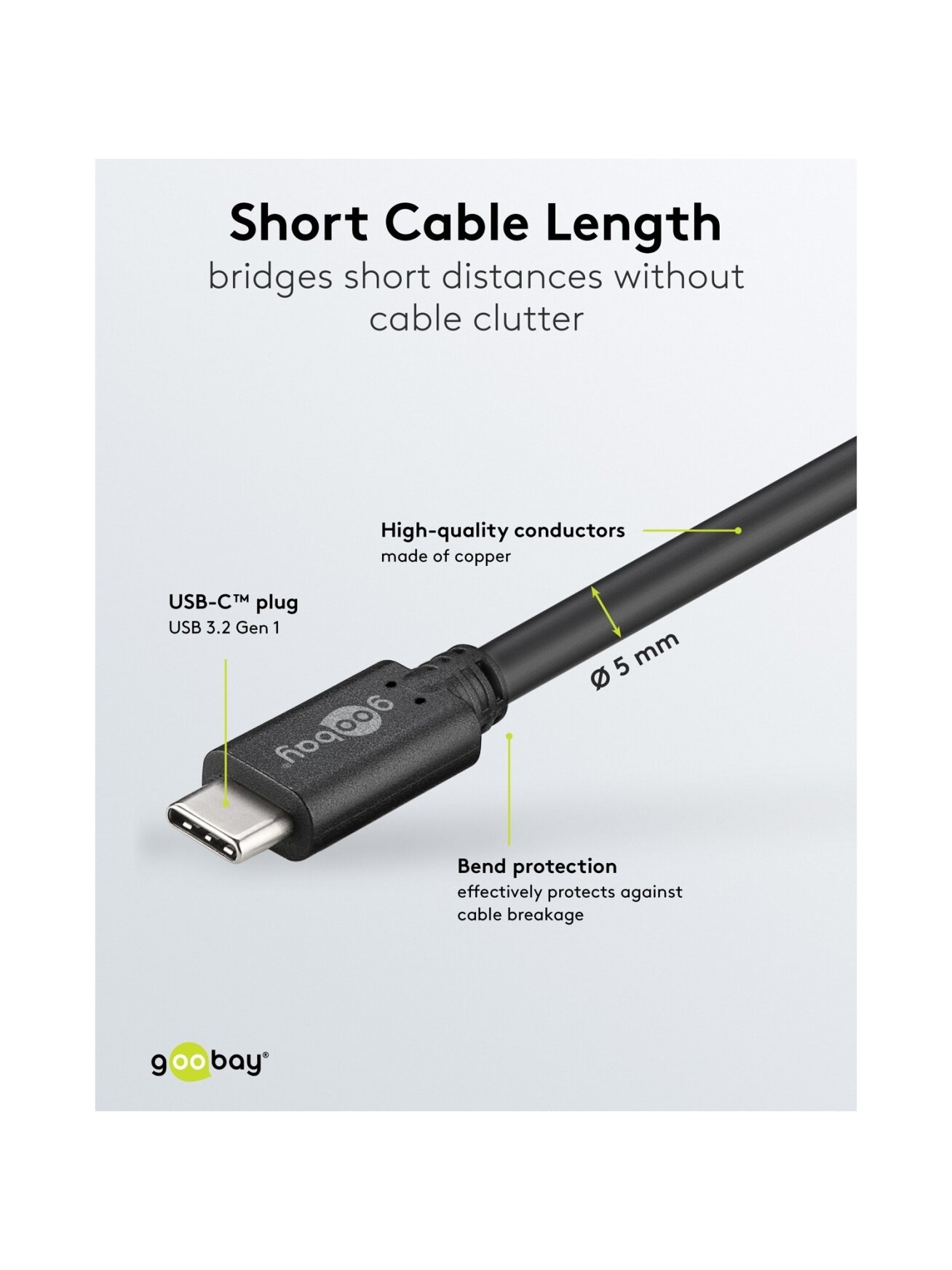 Goobay USB-C Cable | 612812 | USB-C 4 Goobay USB-C Cable | 612812 | USB-C 4