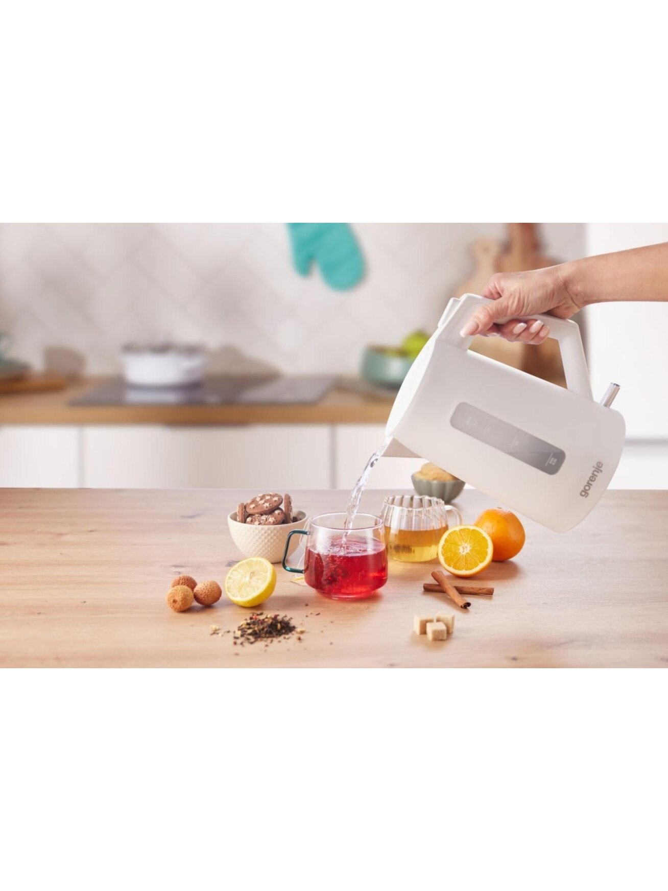 Gorenje Kettle | K17OPW | 2200 W | Electric | 1.7 L | 360° rotational base | Plastic | White 4