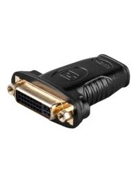 Goobay | HDMI/DVI-I adapter, gold-plated | 68690 | Black | HDMI female (Type A) | DVI-I female Dual-Link (24+5 pin)