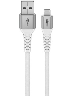 Goobay | Lightning USB-A Supersoft Textile Cable with Metal Plugs | 74512 1
