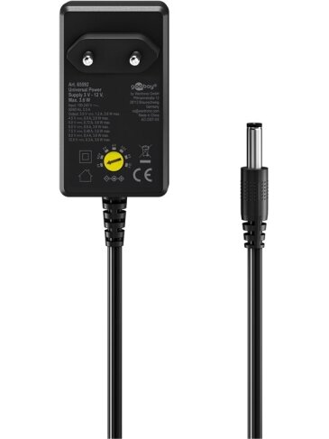 Goobay Universal Power Supply 3 V - 12 V, Max. 3.6 W 2 Goobay Universal Power Supply 3 V - 12 V, Max. 3.6 W 2