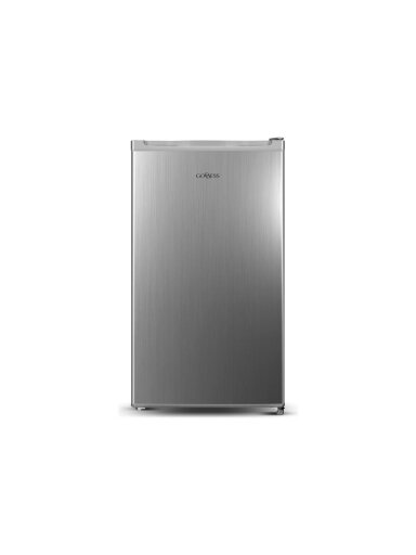 Goddess Refrigerator | GODRSE085GS8SSE | Energy efficiency class E | Free standing | Larder | Height 85 cm | Fridge net capacity 90 L | 39 dB | Silver