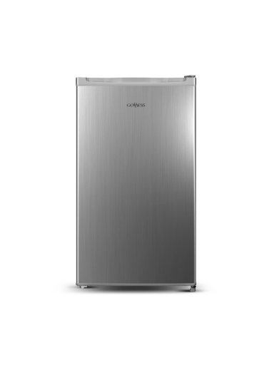 Goddess Refrigerator | GODRSE085GS8SSE | Energy efficiency class E | Free standing | Larder | Height 85 cm | Fridge net capacity 90 L | 39 dB | Silver