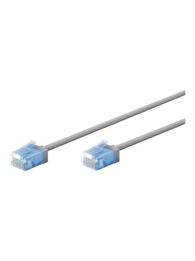 Goobay 74219 Ultra-Flexible CAT 6A Patch Cable, Slim, U/UTP, 0,15 m, Grey | Goobay Goobay 74219 Ultra-Flexible CAT 6A Patch Cable, Slim, U/UTP, 0,15 m, Grey | Goobay