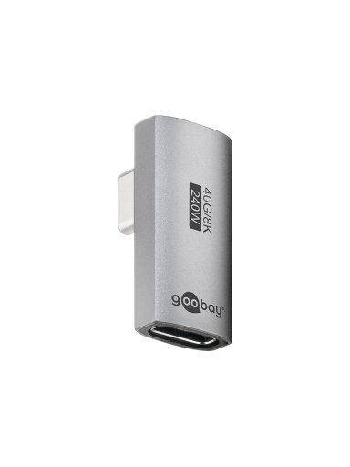 Goobay 74443 USB-C Adapter Vertical 90° Rotated, USB4 Goobay 74443 USB-C Adapter Vertical 90° Rotated, USB4
