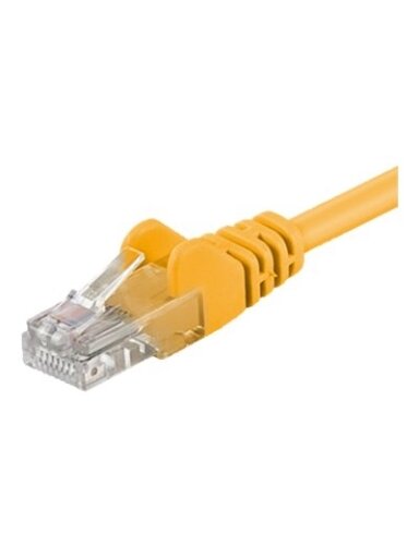 Goobay | CAT 5e patch cable, U/UTP | 95556 | Yellow RJ45 male (8P8C) | RJ45 male (8P8C)