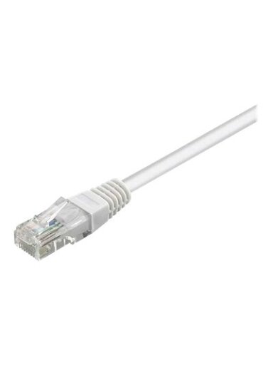 Goobay | CAT 5e patch cable, U/UTP | White RJ45 male (8P8C) | RJ45 male (8P8C)
