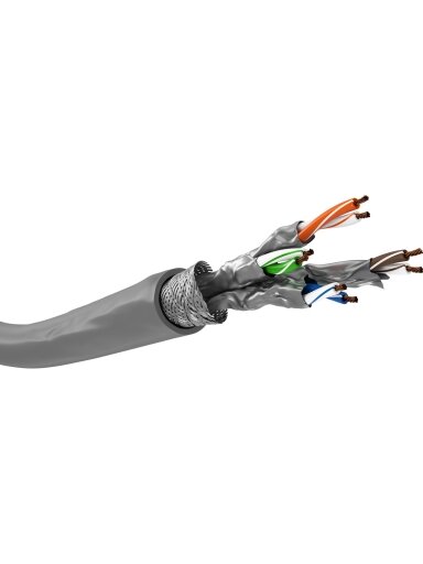 Goobay | CAT 6A Network Cable, S/FTP (PiMF), 50 m | 96093 | S/FTP | Grey