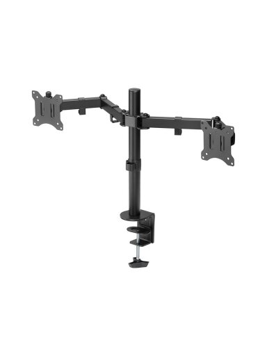 Goobay Dual Monitor Mount Flex | Swivel, Tilt, Rotation | 17-32 " | Maximum weight (capacity) 8 kg | Black