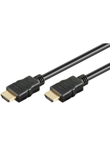 Goobay HDMI High‑Speed Cable with Ethernet | Soft | 0.5 m Goobay HDMI High‑Speed Cable with Ethernet | Soft | 0.5 m