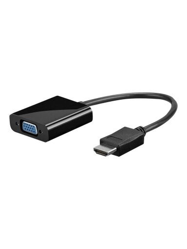 Goobay | HDMI/VGA adapter, nickel plated | 68793 | Black | HDMI male (type A) | VGA female (15-pin) Goobay | HDMI/VGA adapter, nickel plated | 68793 | Black | HDMI male (type A) | VGA female (15-pin)