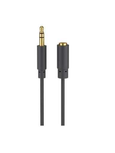 Goobay | Headphone and audio AUX extension cable; 3.5 mm; 3-pin; slim | 97122