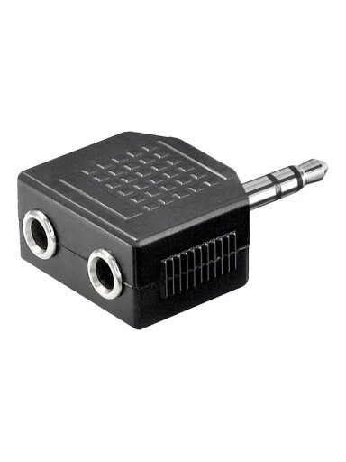 Goobay | Headphone AUX adapter; 3.5 mm jack 1-to-2