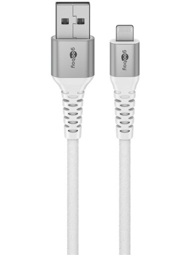 Goobay | Lightning USB-A Supersoft Textile Cable with Metal Plugs | 74512